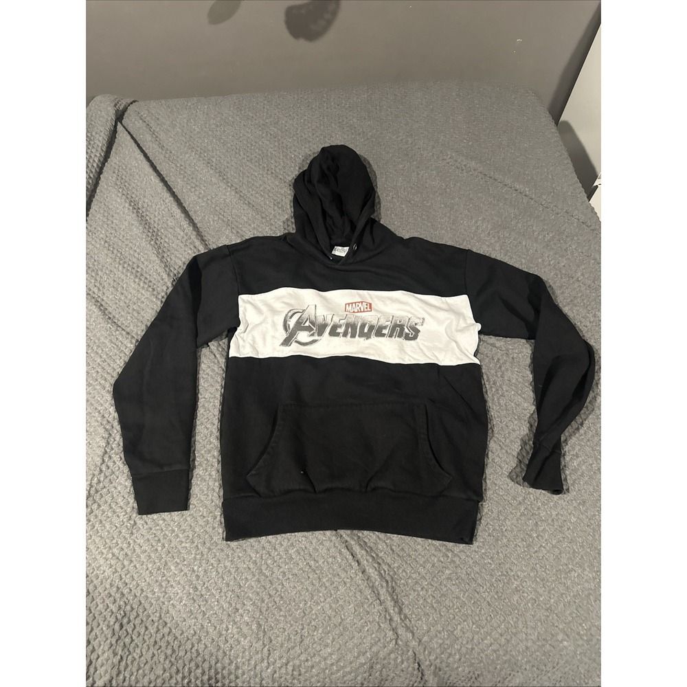 Marvel Avengers Endgame Hoodie Sweatshirt Mens Size Medium Black Graphic Logo